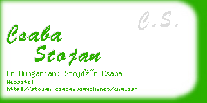 csaba stojan business card